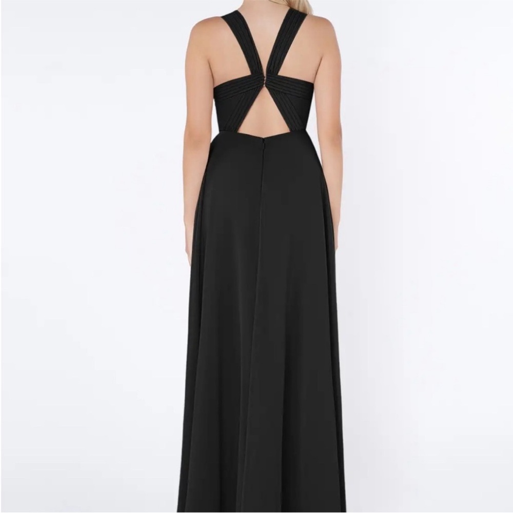 Azazie Jane Elegant Black Evening Gown - Chiffon - Picture 8 of 10